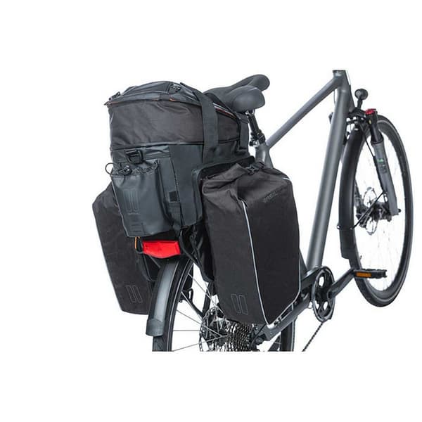 Basil Cykelväska Miles Tarpaulin Xl Pro 9-36l Med Reflexer Svart