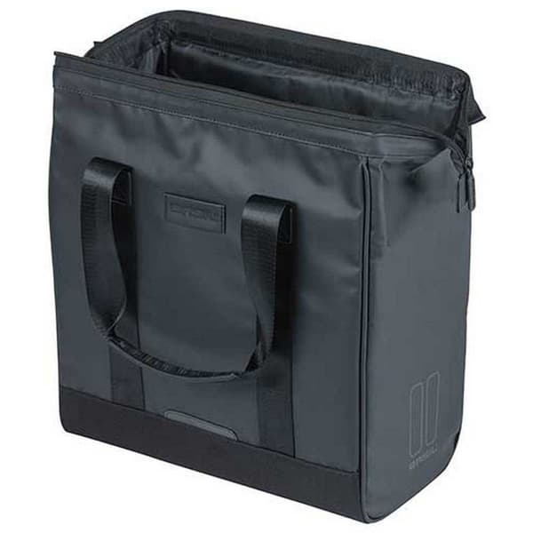 Basil Laukku Grand Tarpaulin Hook-on 23l Kanssa Heijastimet Musta