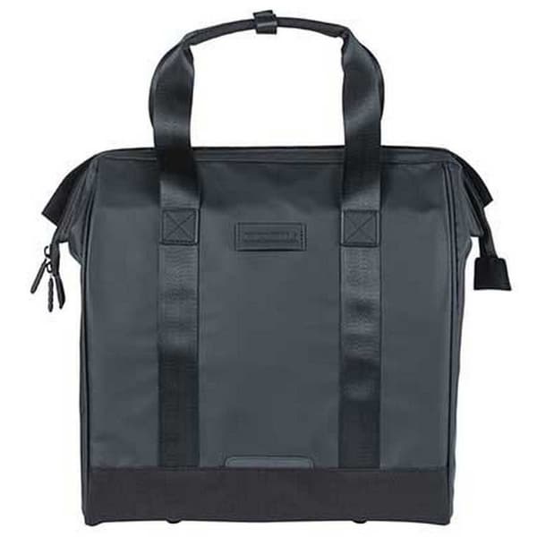 Basil Laukku Grand Tarpaulin Hook-on 23l Kanssa Heijastimet Musta