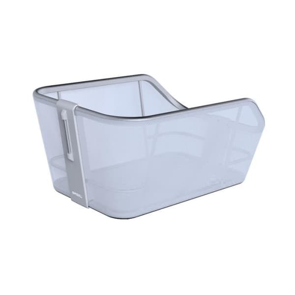 Basil Cento Tech Fiber WLS aluminium bakkorg 21L - blå/silver - unisex