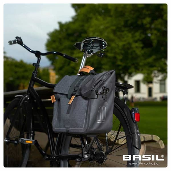 Basil Muovikassi Urban Dry Business 20l Harmaa