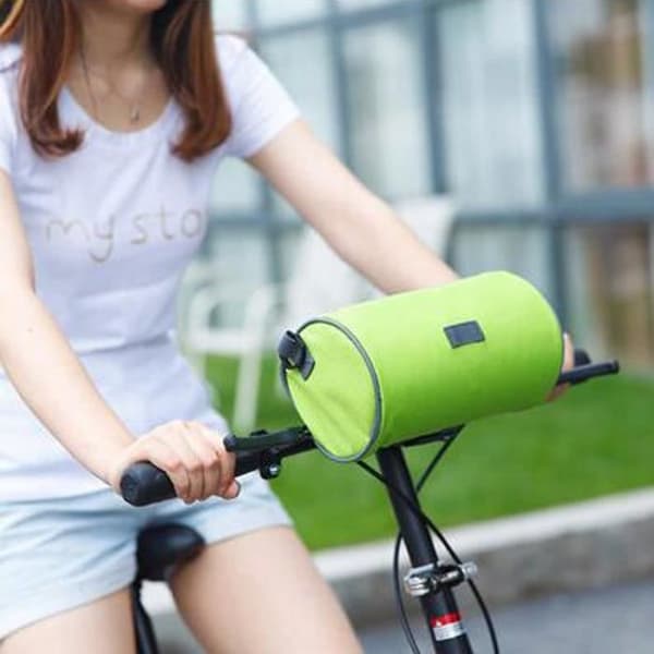 Cykelväska/väska Styre MTB Vattentät Bagagehållare Telefon Smartphone Pekskärm Multifunktions Bagagehållare för cykling Grön