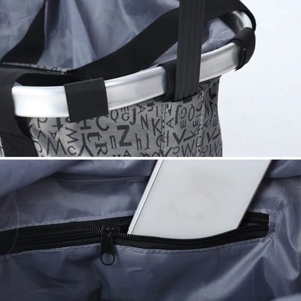 Cykelkorg - Vococal - Vattentät modell - Grå - Enkel att fästa - 29 x 31 cm