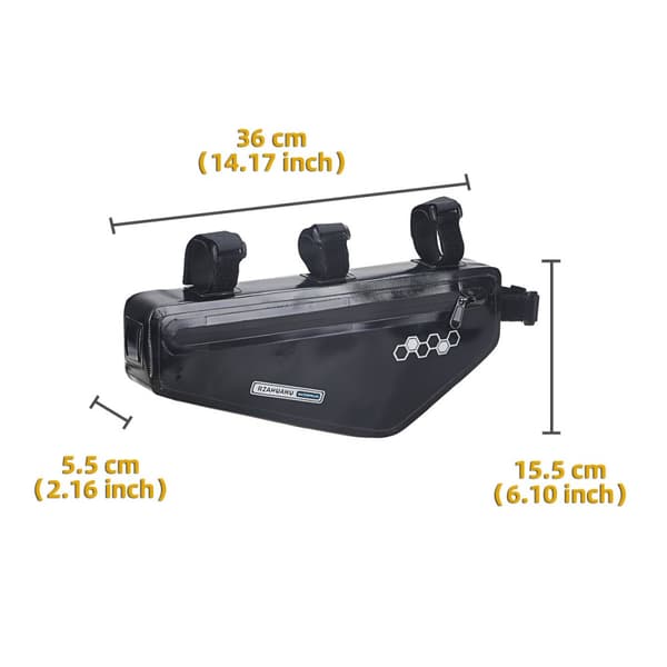 INF Sort PVC Triangle Cykeltaske