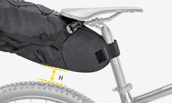 Pyörälaukku Topeak Loader Backloader (satulan alla 15 litraa)