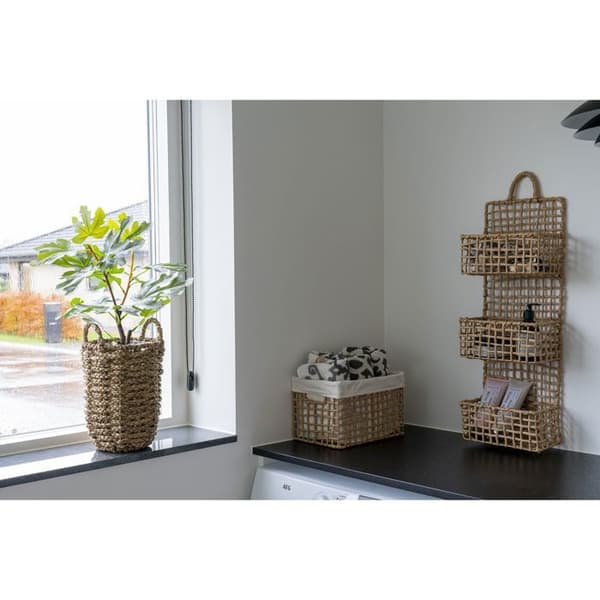 Korg - Bustelo - Set av 2 - Naturlig - Sjögräs - 30 x 19 x 20 cm