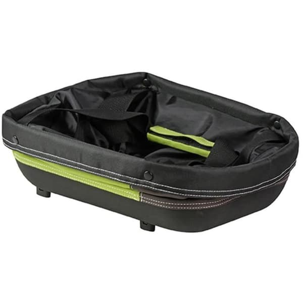 KlickFix Alingo GT cykelkorg för Racktime grön/brun - Belastning 10 kg