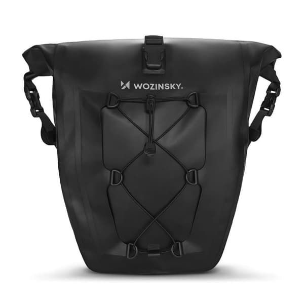 Wozinsky vanntett sykkelveske 25l svart (WBB24BK)