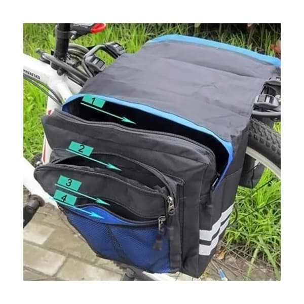 Multifunktionell cykelväska Vattentät MTB Pannier Cykelväska Baksätesväska Cykelbagageväska