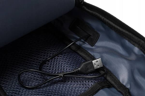 Taška přes rameno s USB portem - Peterson