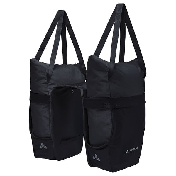Vaude Bike Twinshopper Satulalaukut Musta