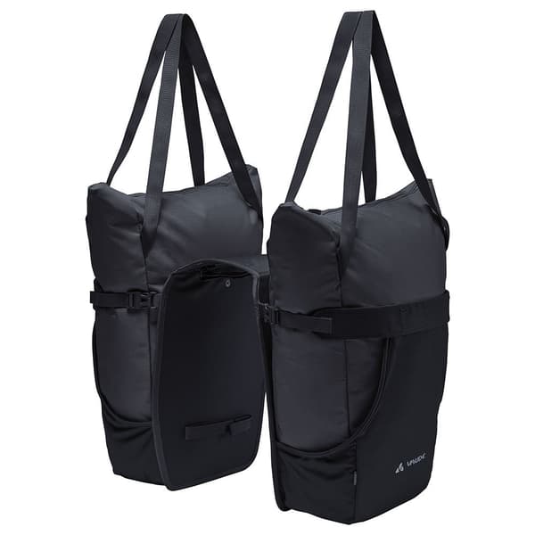 Vaude Bike Twinshopper Satulalaukut Musta