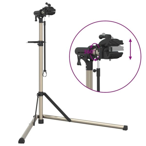 vidaXL Reparasjonsstativ sammenleggbar justerbar 102-160 cm aluminium