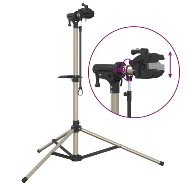 vidaXL Reparasjonsstativ sammenleggbar justerbar 120-165 cm aluminium