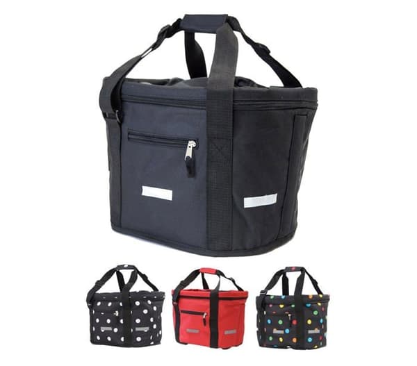 Cykelkorg - Büchel cykelväska - 81517011 - Cykelstyrväska med Express-stöd, Unisex, Svart