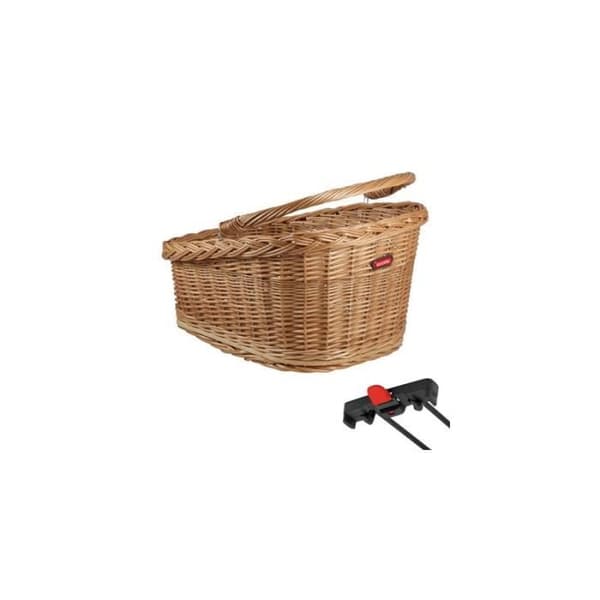 ASISTA Wicker Rear Cykelkorg - GT Clickfix P/Racktime - Flerfärgad - 47x37x26 cm