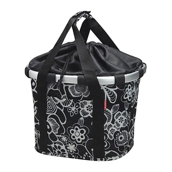 KlickFix Reisenthel styrkorg - vit blomma - Typ: Frontkorg - Material: 100% Polyester
