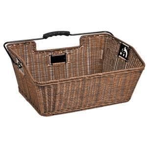 RIXEN &amp; KAUL Unix City bakkorg - Fin brun vävkorg - unisex - landsvägscykel