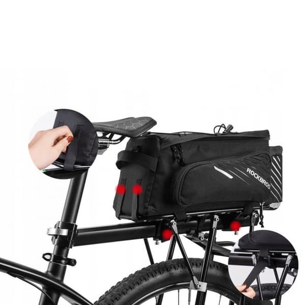 Iso polkupyörän tavaratila 12L Rockbros A9-BK
