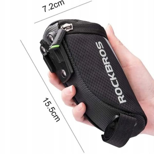 Pieni polkupyörän satulalaukku kiinnikkeellä ROCKBROS RB.BAG007 0,6 l