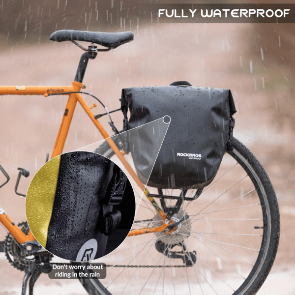 Taske, cykelkuffert, side ROCKBROS (AS-003-1BK) vandtæt