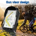 Miniatyrbild 3 av 4: Cykelväska för telefon, vattentät CALDION - Svart - För smartphone upp till 6,5 tum