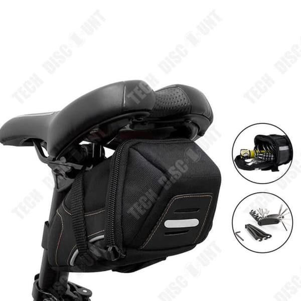 TD® Waterproof Top Tube Mountainbike svansväska Ramväska Nattreflekterande cykel bakre sadelväska Mountainbike svansväska
