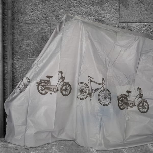 Relaxdays cykelförvaringsgarage i polyeten, tårresistent täckning, lock 200x 115 cm, flera färger