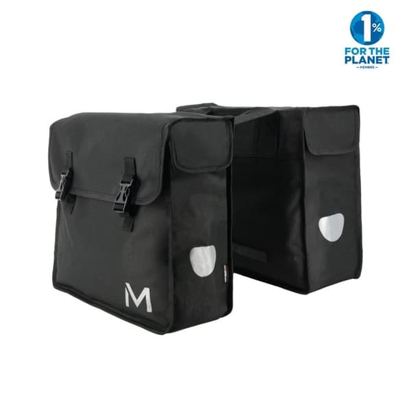 MOBILIS dubbel cykelväska - Svart - 2 x 15L - Vattenavvisande material