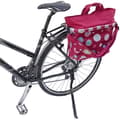 Miniatyrbild 2 av 3: Cykelkorg för KLICKFIX bakre ställ Reisenthel Oval M röd/flerfärgad - Last 5 kg - 17 l