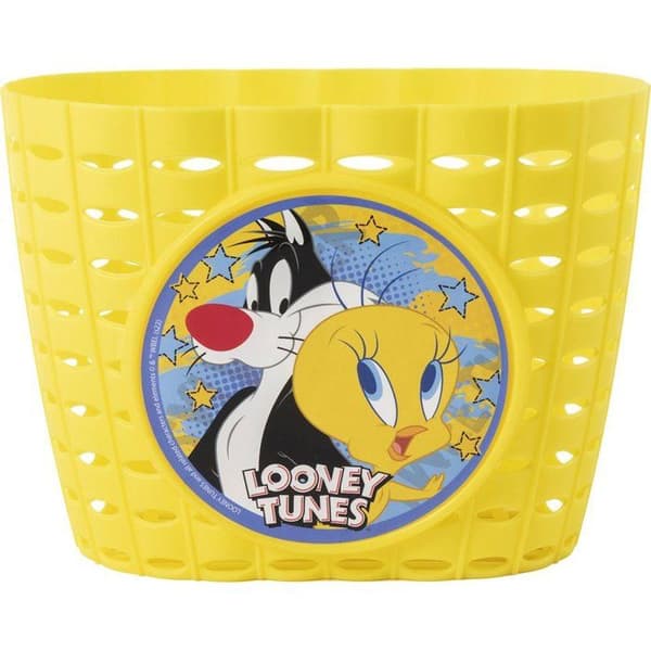 Korg - Looney Tunes - Tweety Sylvester - Blå Gula - 14x12x20 cm - Fästen ingår