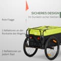 Miniatyrbillede 5 af 9: Lastvognstrailer, 2-i-1, 130x64x103 cm, Gul