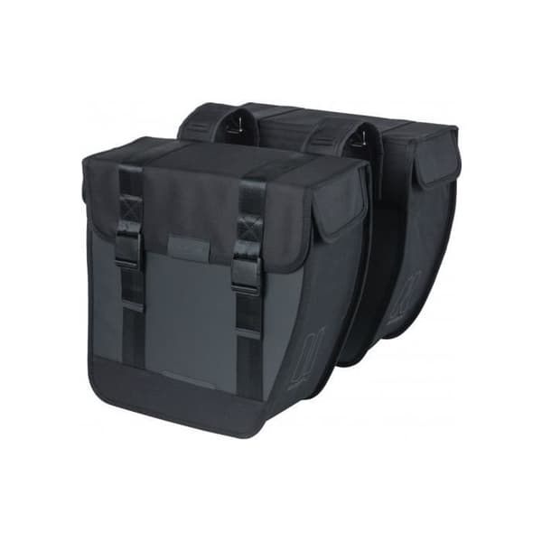 Basil XL vattentät dubbel cykelväska - 35 liter - Svart