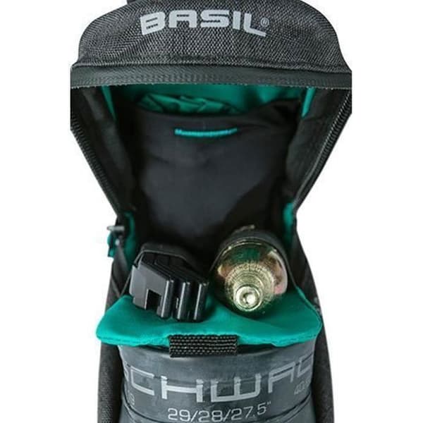 Basil Discovery 365d 1L svart sadelväska för fritidscykel för vuxna
