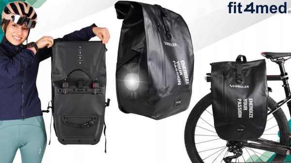 Cykeltaske bagerste rulle bagerste taske, stor, vandtæt