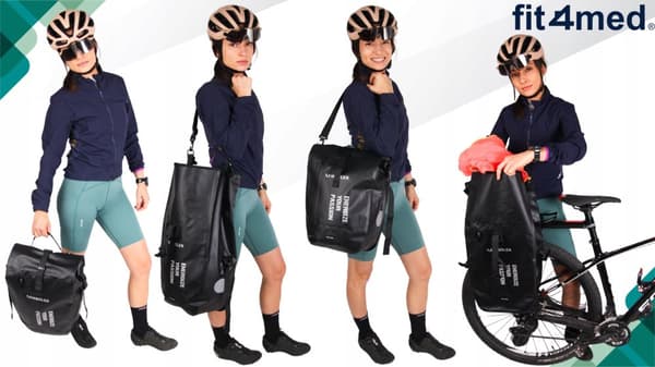 Cykeltaske bagerste rulle bagerste taske, stor, vandtæt