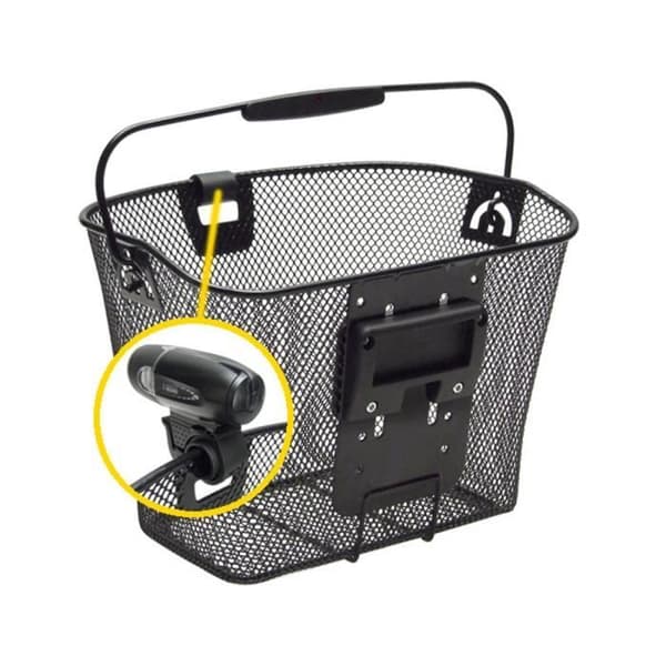 KLICKFIX Enkel frontkorg med svart lampkrok - RIXEN & KAUL - 16L