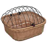 vidaXL cykelkurv med dæksel 50x45x35 cm naturlig piletræ