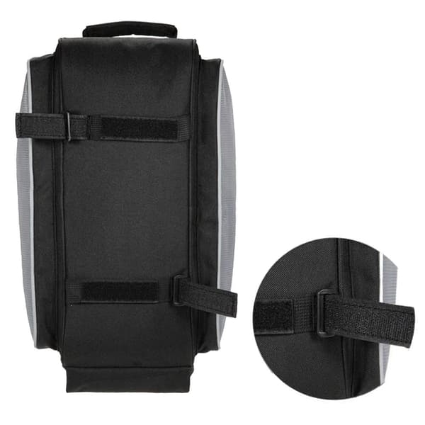 Svart Cykelväska med Reflex - 13 L
