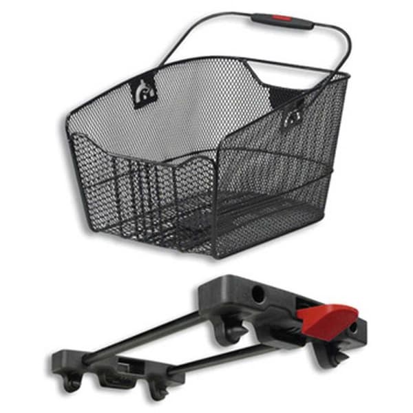 Klickfix Fast Citymax 24l Korg Med Racktid Adapter Svart