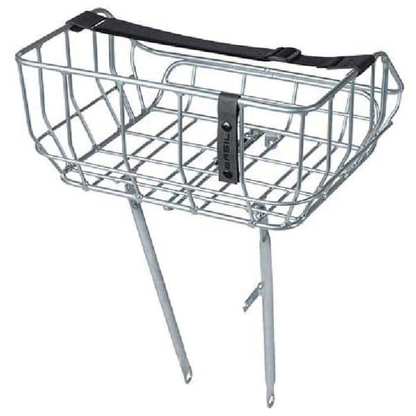 Basil Främre Korg Portland 26-28´´ 25l Silver