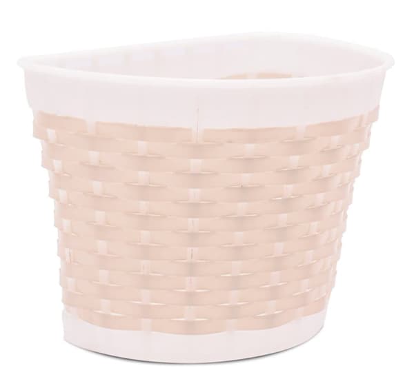 Cykelkorg för barn på cykel plast vit beige Sun Baby