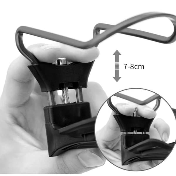 ROXAR flaskbur i aluminium med svart handtag