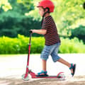 Miniatyrbild 8 av 8: Barnsparkcykel, Hopfällbar i Aluminium med LED-ljus i Hjulen, Rosa