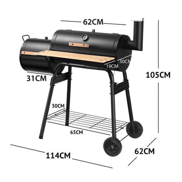 Grill, 114x62x105 cm, Svart