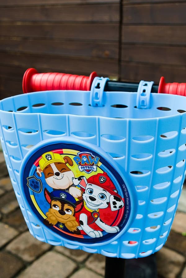 Plastkorg för CYKEL OCH SCOOTER PAW PATROL
