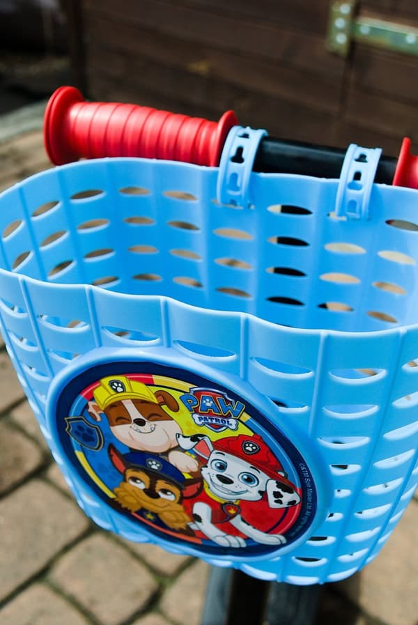 Plastkorg för CYKEL OCH SCOOTER PAW PATROL