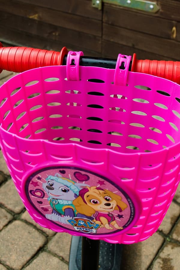 Plastkorg för CYKEL OCH SCOOTER PAW PATROL
