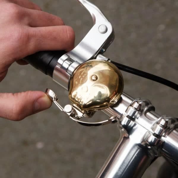 Skull cykelklocka - Suck UK - Silver och Guld - Fritidscykling - Unisex - Vuxen