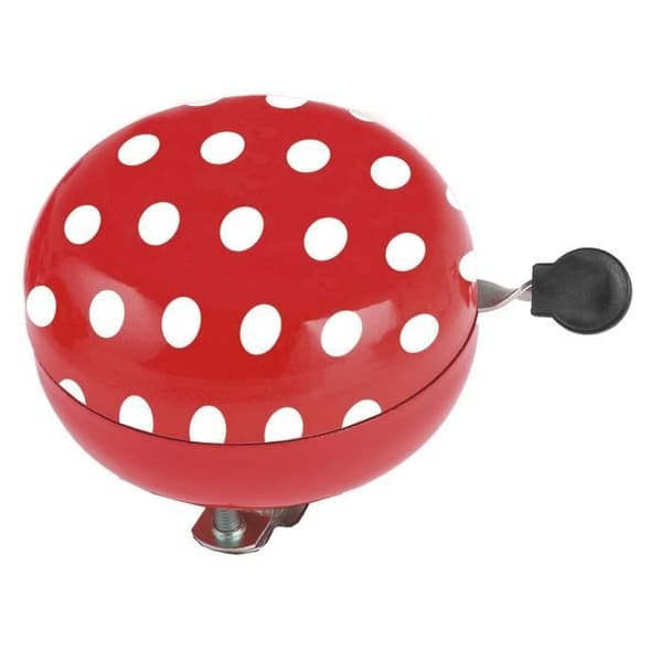 M-Wave Doorbell Ding Dong-80mm Röd med vita prickar